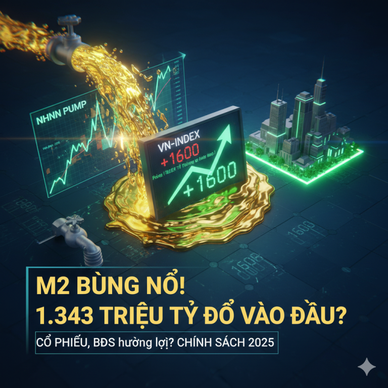 Cung tiền M2 phình to nhất 10 năm lên 1.3 triệu tỷ, điều gì đang chờ nhà đầu tư trong 6 tháng tới?